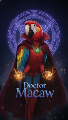 AI-Macaw 256 macaw bird