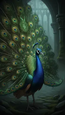 AI-Peacock 359 peacock bird