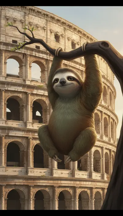 AI-sloth zootopia