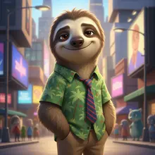 AI-Flash sloth zootopia