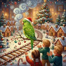 AI-Flamingo 447 bird christmas