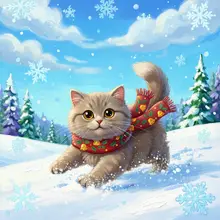 AI-Siamese 96 cat christmas