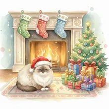 AI-Bengal 294 cat christmas